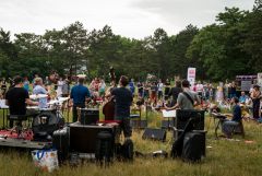 Baulücken-Konzert: Die Strottern & Jazzwerkstatt / Foto: H. Prochart