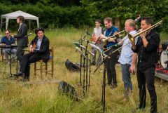 Baulücken-Konzert: Die Strottern & Jazzwerkstatt / Foto: H. Prochart