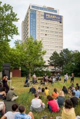 Baulücken-Konzert: Die Strottern & Jazzwerkstatt / Foto: H. Prochart