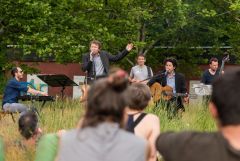 Baulücken-Konzert: Die Strottern & Jazzwerkstatt / Foto: H. Prochart