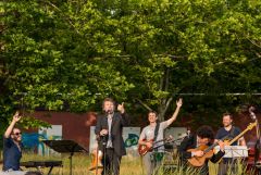 Baulücken-Konzert: Die Strottern & Jazzwerkstatt / Foto: H. Prochart