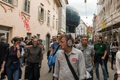 Graz Guerillawalks: Oliver Hangl feat. Barbis Ruder / Foto: H. Prochart