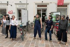 Graz Guerillawalks: Oliver Hangl feat. Barbis Ruder / Foto: H. Prochart
