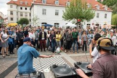 Graz Guerillawalks: Oliver Hangl feat. Barbis Ruder / Foto: H. Prochart