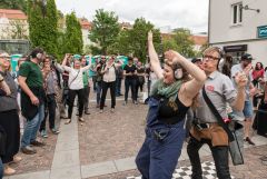 Graz Guerillawalks: Oliver Hangl feat. Barbis Ruder / Foto: H. Prochart