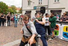 Graz Guerillawalks: Oliver Hangl feat. Barbis Ruder / Foto: H. Prochart