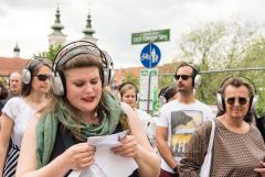 Graz Guerillawalks: Oliver Hangl feat. Barbis Ruder / Foto: H. Prochart
