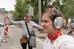Graz Guerillawalks: Oliver Hangl feat. Barbis Ruder / Foto: H. Prochart