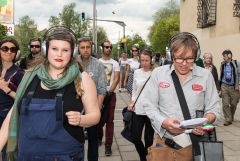 Graz Guerillawalks: Oliver Hangl feat. Barbis Ruder / Foto: H. Prochart