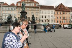 Graz Guerillawalks: Oliver Hangl feat. Barbis Ruder / Foto: H. Prochart