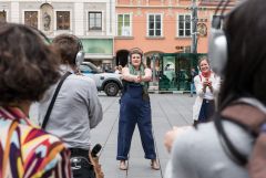 Graz Guerillawalks: Oliver Hangl feat. Barbis Ruder / Foto: H. Prochart
