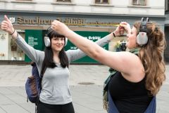 Graz Guerillawalks: Oliver Hangl feat. Barbis Ruder / Foto: H. Prochart
