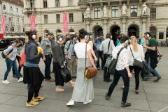 Graz Guerillawalks: Oliver Hangl feat. Barbis Ruder / Foto: H. Prochart