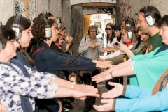 Graz Guerillawalks: Oliver Hangl feat. Barbis Ruder / Foto: H. Prochart
