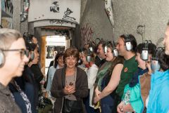 Graz Guerillawalks: Oliver Hangl feat. Barbis Ruder / Foto: H. Prochart