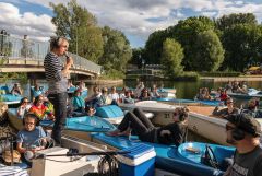 Silent Bootskonzert: Ernst Molden & Sibylle Kefer - Foto: H. Prochart