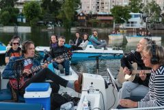 Silent Bootskonzert: Ernst Molden & Sibylle Kefer - Foto: H. Prochart