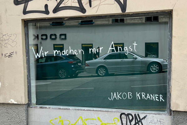 Projekt 167: window words #34: Jakob Kraner