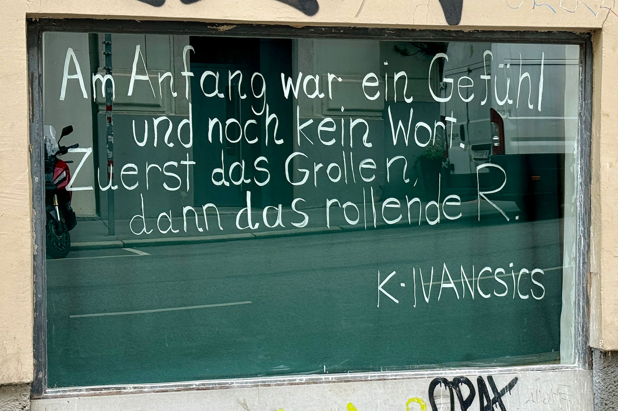 window words #47: Karin Ivancsics