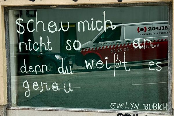 window words #48: Evelyn Bubich