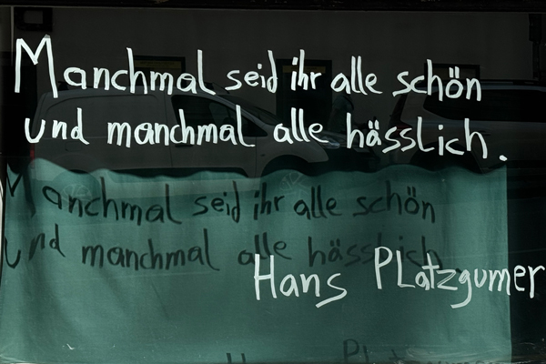 window words #61: Hans Platzgumer