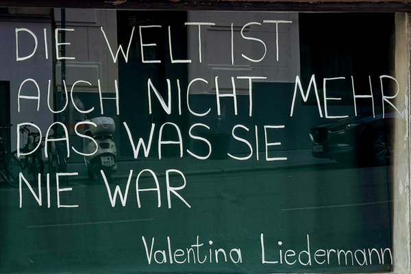 window words #80: Valentina Liedermann